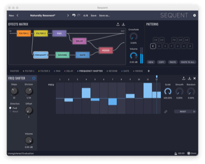 Sequent 2 adds, among other new effects, an oversampled frequency shifter